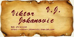 Viktor Jokanović vizit kartica